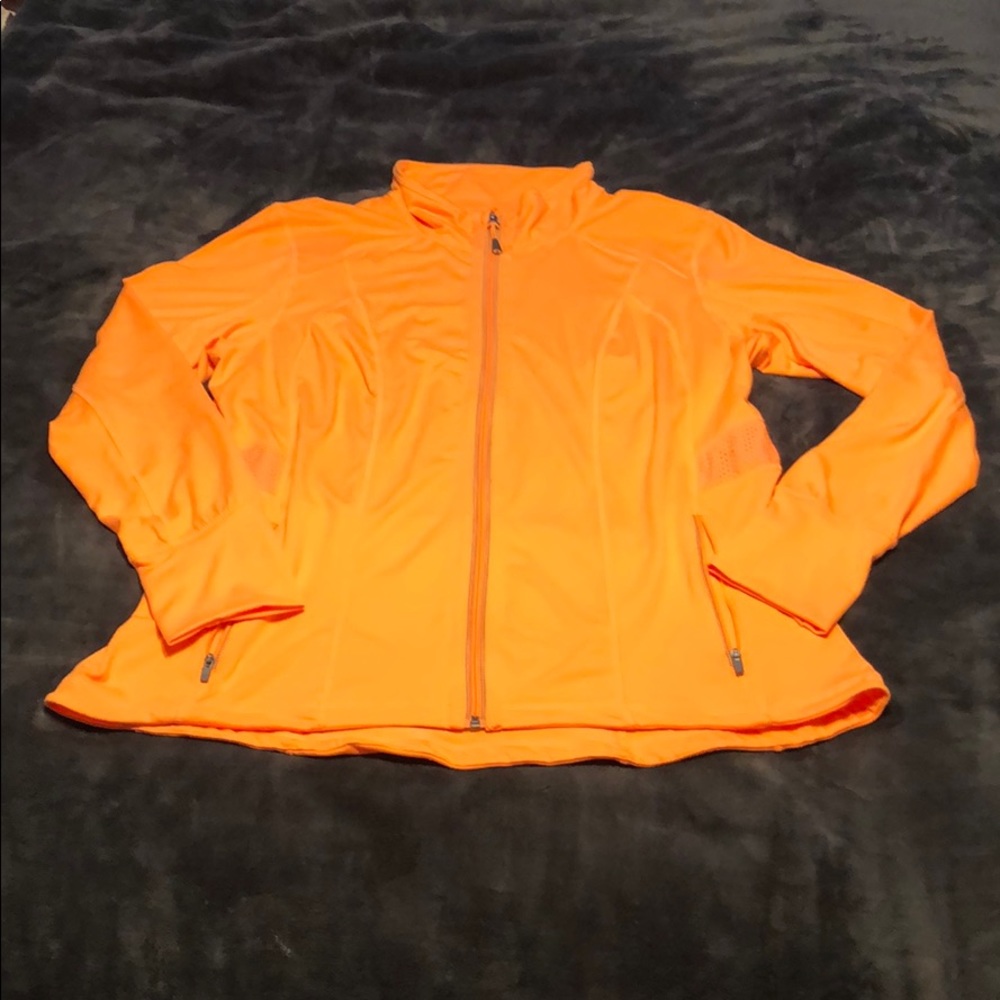 Women’s Neon Orange Athletic Jacket